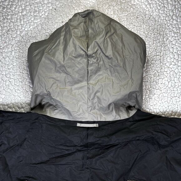 Eddie Bauer Jacket Mens XL Beige PVC Nylon Vented Waterproof Rain Coat - Picture 13 of 15